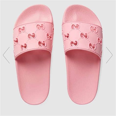 gucci flip flops pink para hombre|pink gucci slides rubber.